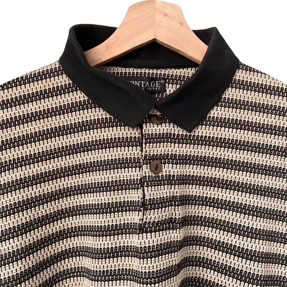 Montage Pour Homme Stripped Long Sleeve Top in Size Large - Picture 3 of 7